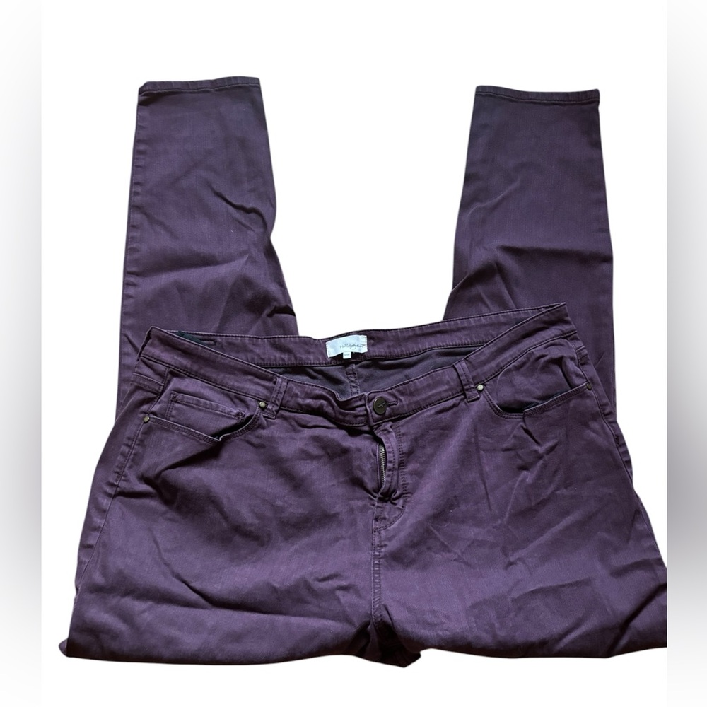 Halogen Mid Rise Skinny Jeans Plus Size Purple Skinny Jeans Size 20